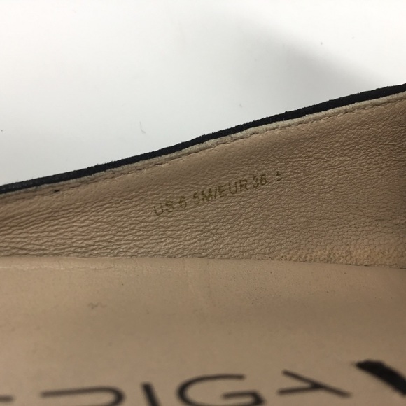 Via Spiga Rina3 Black Suede Embroidered Mules. - Picture 9 of 9